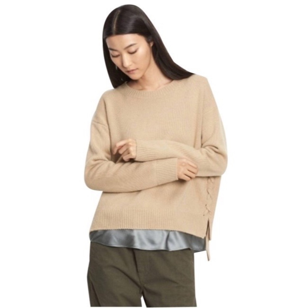 Vince 100% Cashmere Tie Side Sweater
